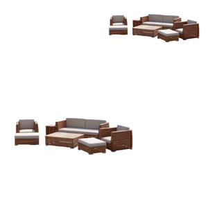 Conjunto de sofá de sala de estar de lujo, sofá con reposabrazos de madera, muebles modernos para Hotel, Villa, sofá seccional, fabricante indonesio - Product Image 4