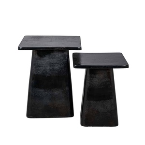 Mesa auxiliar de sala de estar de estilo clásico, mesa de vino decorativa, tendencia caliente, colores negros, mesa de centro, muebles de lujo para Hotel - Product Image 2