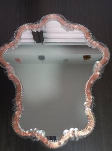 Miroir vénitien vintage en verre de Murano fait à la main - Product Image 3