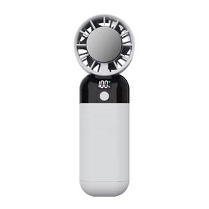 Ventilateur de refroidissement portable mini ventilateur d'air rechargeable USB Ventilateur turbo <span class=keywords><strong>violent</strong></span> Logo personnalisé Été 2000mAh Ventilateur de refroidissement avec glace - Product Image 2