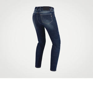 Jean de moto pour femme PMJ Rider certifié CE T-Tex Twaron, bleu moyen, taille XL - Product Image 2