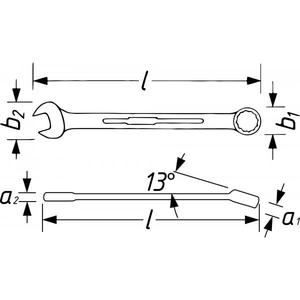 Llave combinada de trinquete Hazet - Product Image 2