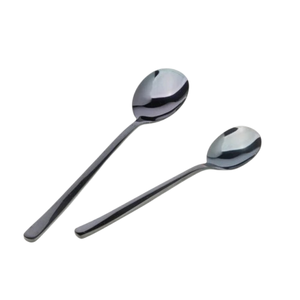 Cadeau de mariage ensemble de couverts couteau en métal fourchette cuillère ensemble de couverts en acier inoxydable poignée unique ensemble d'argenterie en acier miroir - Product Image 2