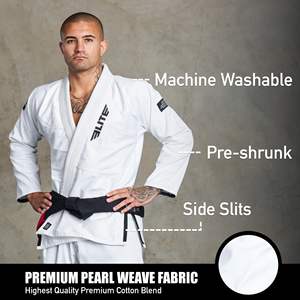 Logotipo personalizado BJJ GI OEM al por mayor Jiu Jitsu brasileño Kimono artes marciales uniforme Grappling traje duradero ligero - Product Image 2