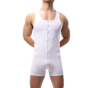 Maillots de lutte réversibles sublimés hommes respirant Gym Fitness maillots conception à coupe basse - Product Image 3
