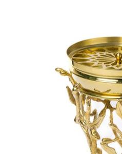 Quemador de Incienso de Metal de Lujo con Soporte Fundido, Soporte Decorativo Árabe para Bakhoor y Oud, para Fragancia del Hogar, Decoración de Hoteles, Uso como Regalo - Product Image 5