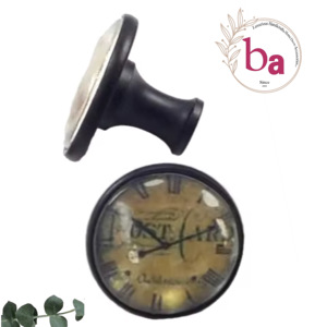 Tiradores y tiradores de cajón de armario de cocina de latón y cerámica de 30mm, cubierta de cristal de Metal, muebles de bajo precio para uso en armario - Product Image 1