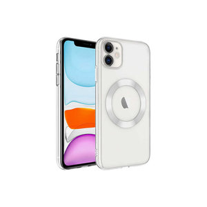 Netzy Compatible for iPhone 11 for Magsafe <b>Case</b> Uncolored Hard PC and Silicone <b>Wireless</b> <b>Charging</b> Riksos Design - Product Image 2