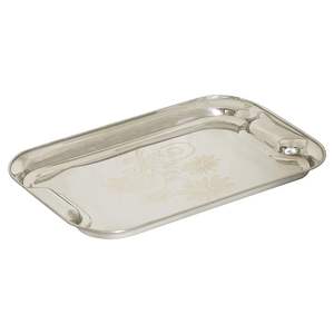 Vente en gros de plateau de service pour hôtel marbre rectangle blanc vert noir avec poignées dorées plateau décoratif en marbre pour la décoration intérieure - Product Image 6