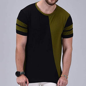 Vêtements décontractés T-shirt à manches courtes pour hommes T-shirt 100% coton T-shirt pour hommes coupe ample imprimé - Product Image 1
