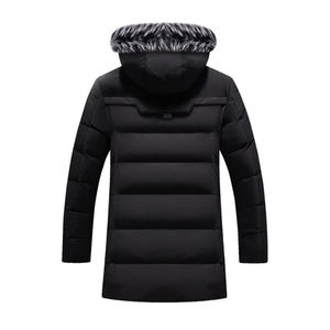 Chaqueta Parka cálida de invierno a prueba de viento para hombre de la mejor calidad 100% tela de lona con cuello levantado de nailon - Product Image 2