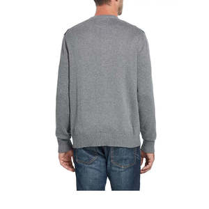 Maglione Vintage Extra Large da Uomo in Cashmere Grigio a Quadri, Resistente alle Intemperie, Lavorato a Maglia con Decorazioni Stampate e Logo per Inverno e Primavera - Product Image 2