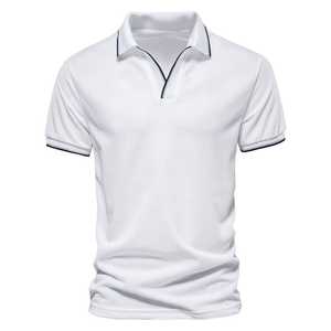 Polo de golf de calidad superior, tela que absorbe la humedad, diseño ligero y transpirable con logotipo personalizado para uso en equipos deportivos - Product Image 2