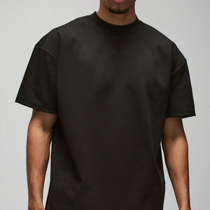 Camisetas para Hombre al por Mayor, Corte Cuadrado, Talla Grande, Extra Grande, 100% Algodón, Cuello Extendido, Estilo Urbano, 280 g/m² - Product Image 1