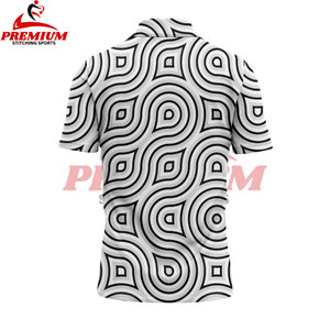 เสื้อโปโลแบบใหม่ สไตล์ OEM คุณภาพสูง ผลิตจากโพลีเอสเตอร์ 88% สแปนเด็กซ์ 12% สำหรับงานพิมพ์แบบ Dye Sublimation - Product Image 2