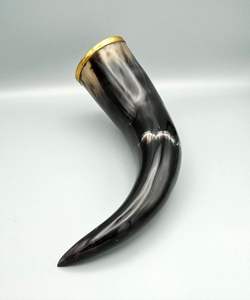 Cuerno para beber vikingo rústico Un Regalo De vacaciones reflexivo para los entusiastas de la historia con la mejor calidad - Product Image 3