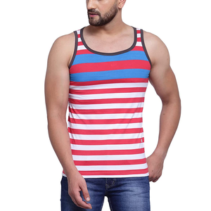 Camiseta de tirantes de gimnasio sin costuras para hombre Tela sin irritación OEM aceptado Mezcla de algodón para hombre Fitness Tank Gym & Streetwear Style - Product Image 1