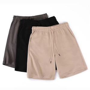 Short de course d'été 100% coton pour homme Logo personnalisé respirant imprimé Logo Taille élastique Style tricoté Offre Spéciale la plage - Product Image 3