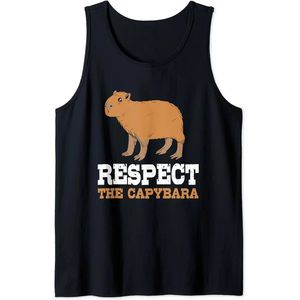 <b>Black</b> Cartoon 3D Print Capybara Tank Top Men Kids Summer Casual Oversized Sleeveless T Shirts Quick Dry Tops Gym Fitness <b>Vest</b> - Product Image 6