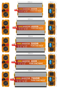 HOULI Convertisseur Pur Sinus 24V 4000W, Onduleur de Voiture DC 12V vers AC 220V, Onduleur à Onde Sinusoïdale Pure 4000 Watts - Product Image 6