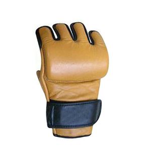 Guantes de MMA Profesionales para Hombre, de Media Palma, con Logotipo Personalizado, Material Suave de Cuero, Color Negro, en Oferta - Product Image 1
