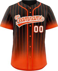 Maillots de baseball produits en usine avec nom et numéro d'équipe d'impression par sublimation personnalisés disponibles en commandes en gros - Product Image 1