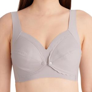 Bmama broderie Lux Latex avant-bouton soutien-gorge d'allaitement Ultra-mince sans fil soie bouton ouvert avant bretelles ajustées sac allaitement - Product Image 6