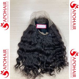 Hot New Natural Wavy 13x6 13x4 Frontal pour Lace Wig 100% cheveux humains vierges sans enchevêtrement sans perte de couleurs personnalisées 180% Densité - Product Image 4
