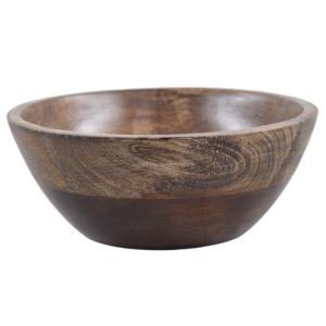 Grand saladier en bois de manguier artisanal de style américain élégant et antique, plateau de cuisine pour les occasions festives - Product Image 1