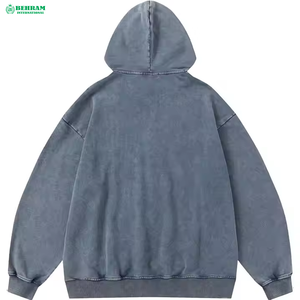 Sweat-shirts à capuche unisexes en coton French Terry 500 GSM de haute qualité, épais, pour l'hiver, en molleton délavé à l'acide, imprimés numériquement, séchage rapide - Product Image 6