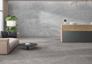 Carreaux en porcelaine émaillée de luxe au design moderne ALPAIN GRIS CR 600x1200mm avec finition sculptée pour la décoration intérieure - Product Image 3