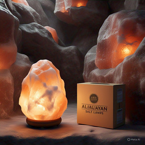 Embalaje personalizado 40-200 Kgs Lámpara de sal del Himalaya natural orgánica gigante Decoración del hogar Cruz Animal Feng Shui Letras religiosas - Product Image 4