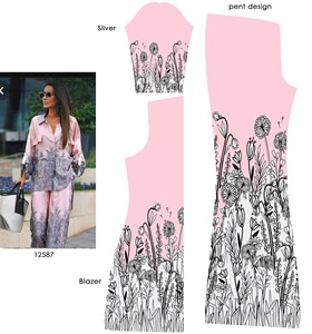 En stock, tissu satiné léger 100% polyester, impression numérique personnalisée douce, résistant aux taches, vêtements de mariage pour filles - Product Image 1