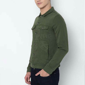 Veste en jean pour homme, prix imbattable, tissu uni confortable et respirant, veste d'hiver pour homme, vente en ligne - Product Image 2
