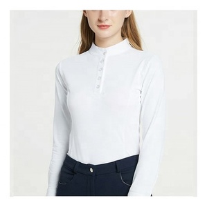 เสื้อนักขี่ม้าแขนยาวสำหรับผู้หญิงเสื้อนักขี่ม้าแขนยาวโชว์โลโก้ตามสั่ง - Product Image 2
