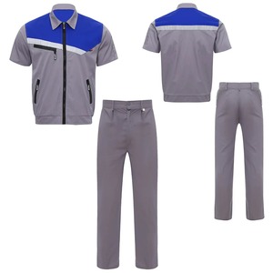 Algodón transpirable Tallas grandes Protección laboral para adultos Alta visibilidad Traje DE TRABAJO A prueba de polvo Resistente al desgaste Manga corta Reflectante - Product Image 1