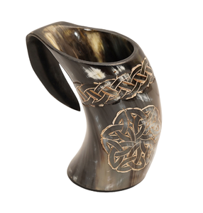 Taza de Bebidas de Cuerno de Búfalo Premium, Accesorios de Cocina Hechos a Mano de la Mejor Calidad, Taza de Café, Artesanía Moderna - Product Image 3