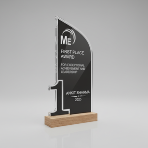 Trofeo de Acrílico Pulido Duradero Más Vendido para Eventos Escolares, Universitarios y Corporativos, Premios al Logro de Estudiantes y Empleados, Grabado - Product Image 6