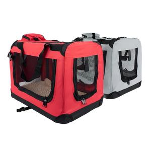 Balú mobiclinic กระเป๋าเดินทางสำหรับสัตว์เลี้ยงแบบพับได้, กระเป๋าเดินทางขนาดกลางมีหลายขนาดน้ำหนักแตกต่างกันระบายอากาศออกซ์ฟอร์ดสีแดงสำหรับสุนัข - Product Image 1