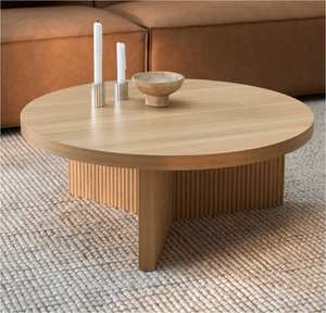 Mesa de centro de madera maciza de estilo nórdico, diseño moderno duradero de la mejor calidad para muebles de sala de estar para el hogar - Product Image 1
