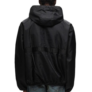 Veste coupe-vent pour hommes taille adulte personnalisée en gros vêtements de rue de haute qualité en bas quantité minimale de commande nouvel état tissu ODM - Product Image 4