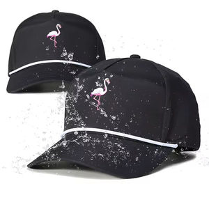 Top Logo personnalisé hommes 5 panneau trou découpé au laser maille perforée chapeau étanche Sport casquette de Baseball séchage rapide papa casquette - Product Image 1