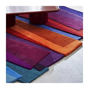Alfombra de lana moderna para uso doméstico, construcción suave, duradera y ecológica para sala de estar, dormitorio, comedor, suelo decorativo - Product Image 3