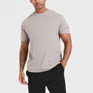 Camiseta de cuello redondo de ajuste regular para hombre Camiseta suave e informal con logotipo de impresión de nuevo diseño personalizado para hombre - Product Image 2