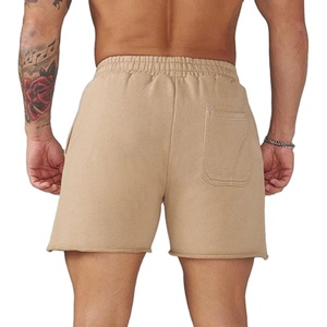 Custom Men's Casual Solid Gym Shorts Quick Dry 100%Nylon Canvas Mid Waist Workout Jogging OEM Gym Wear <b>Elastic</b> Waist Wholesale - Product Image 2