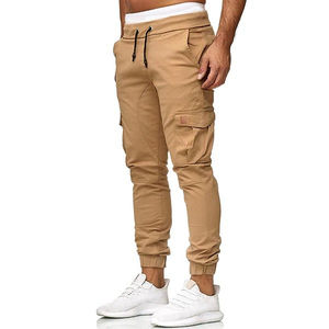 Pantalones de chándal ligeros informales de alta calidad para hombre, pantalones de chándal de carga con patrón recto hecho a medida con bolsillo - Product Image 3