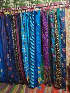 Cortinas transparentes con filtrado de luz azul con tratamientos de ventana de patrón único para dormitorio, sala de estar, comedor, dormitorio de Hotel - Product Image 5