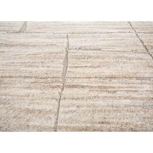 พรมขนสัตว์ถักมือลายเอนโทรปี สีเบจและสีน้ำตาล ลายแบบนามธรรม สำหรับทางเข้า ห้องโถง และห้องนั่งเล่น รุ่น La-1511 รูปทรงสี่เหลี่ยมผืนผ้า - Product Image 3