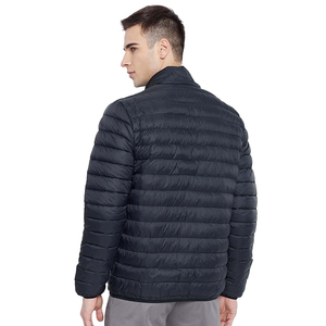 Veste d'hiver personnalisée pour hommes 100% toile de nylon col montant manches complètes logo personnalisé imprimé chaud couverture complète confortable - Product Image 2