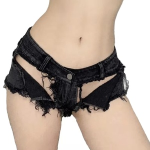 กางเกงขาสั้นยีนส์ผู้หญิงแบบใหม่สำหรับฤดูร้อน เซ็กซี่ สุดมินิ ทรงบูตี้ชอร์ต เหมาะสำหรับงานปาร์ตี้ เต้นรำ สวมใส่สบายๆ - Product Image 1